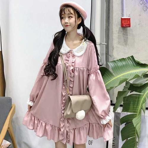 ロリィタ ロリータ ゆめかわ 病みかわ ゴスロリ ピンク 刺繍 ワンピース ミニ丈 姫 リボン フリル ワンピ リボン ガーリー クラロリ レトロ 長袖 夢ワンピ ロマ Op Tn 0441 Urubei 通販 Yahoo ショッピング