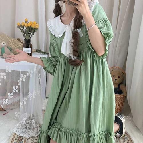 甘ロリ 姫ロリ ロリータファッション ロリィタ ゆめかわ 病みかわ 長袖 ミニ丈 ワンピース フリル リボン パステル ゴスロリ ゴシック クラロリ レトロ 夢ワンピ Op Tn 0444 Urubei 通販 Yahoo ショッピング