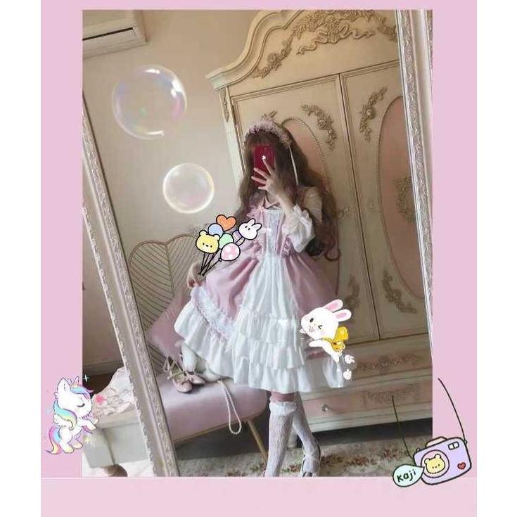 ゆめかわ ワンピース ゆめかわいい クラシカル ロリータワンピース