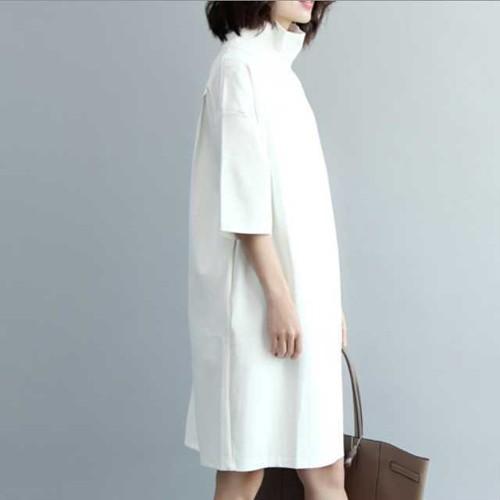 タートルネックワンピース 半袖 レディース タートルネック 半袖 ニット Op Ut 0197 Urubei 通販 Yahoo ショッピング