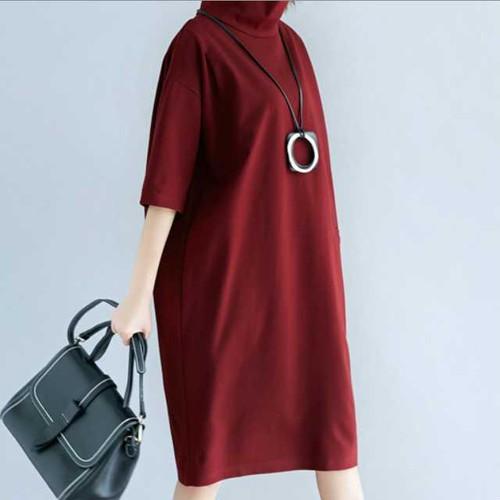 タートルネックワンピース 半袖 レディース タートルネック 半袖 ニット Op Ut 0197 Urubei 通販 Yahoo ショッピング