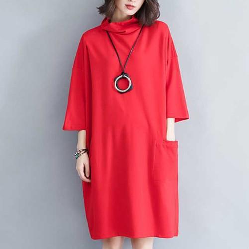 タートルネックワンピース 半袖 レディース タートルネック 半袖 ニット Op Ut 0197 Urubei 通販 Yahoo ショッピング