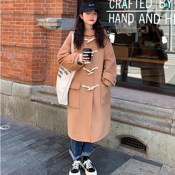 アウター レディース コート 冬 ダッフルコート ロング 長袖 フード付き 薄手 厚手 ロングコート 韓国 オーバーサイズ Ot Ot 0165 Urubei 通販 Yahoo ショッピング