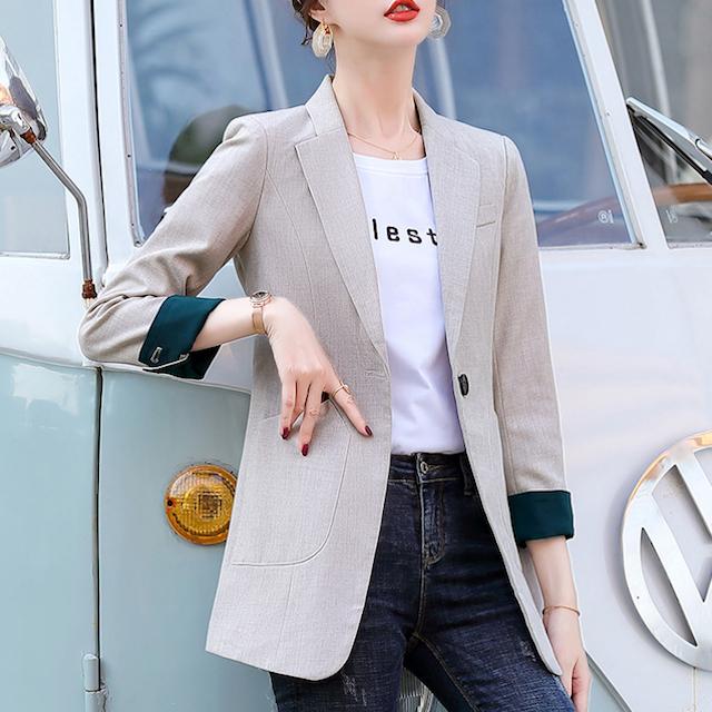 アウター レディース テーラード ジャケット レディース カジュアル アウター 春 秋 黒 大きいサイズ おしゃれ 春新作 キレナチュ かわ大 Ot Oto 0010 Urubei 通販 Yahoo ショッピング