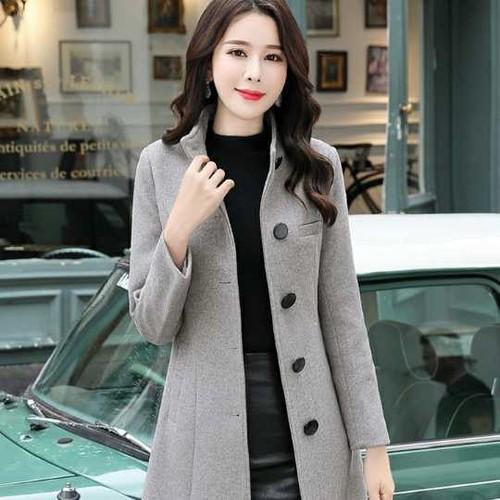 スタンドカラーコート レディース グレー 大きいサイズ ひざ丈 秋冬 上 30上 40上 Ot Ti 0311 Urubei 通販 Yahoo ショッピング