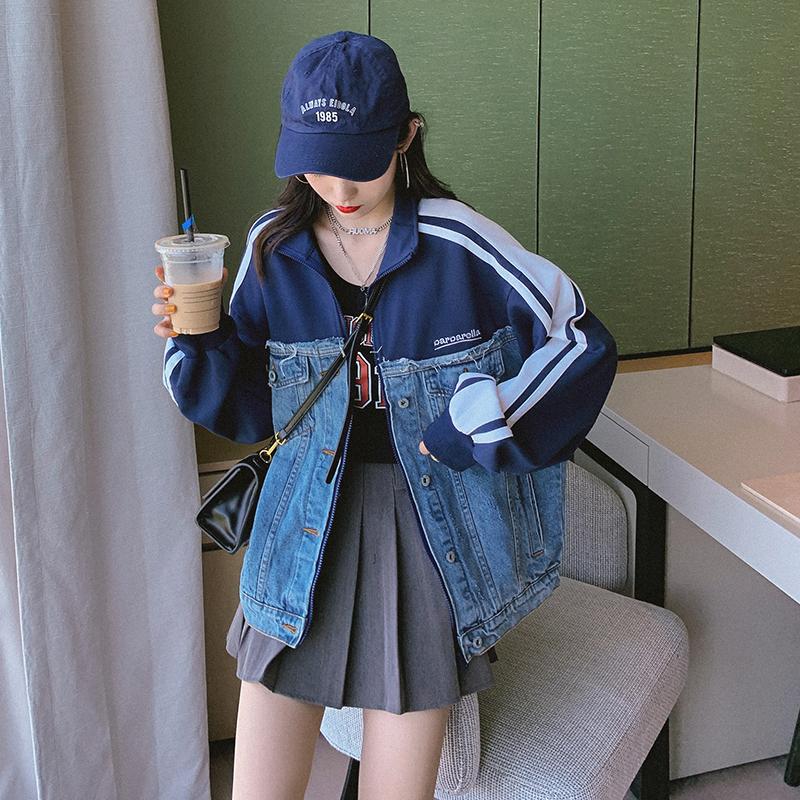 デニムジャケット レディース ドッキングジャケット 冬 秋 アウター レディース 冬服 レディース 秋冬 アウター 冬 新着 トレ定 アウター 上 Ot Uh 0718 Urubei 通販 Yahoo ショッピング
