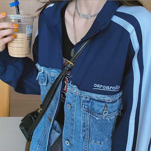 デニムジャケット レディース ドッキングジャケット 冬 秋 アウター レディース 冬服 レディース 秋冬 アウター 冬 新着 トレ定 アウター 上 Ot Uh 0718 Urubei 通販 Yahoo ショッピング