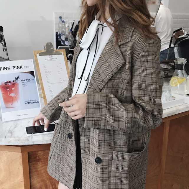 ジャケット レディース テーラードジャケット チェック柄 ダブル コート アウター 秋 冬 カジュアル キュート 大人 可愛い 人気 Ot Ukk 0854 Urubei 通販 Yahoo ショッピング