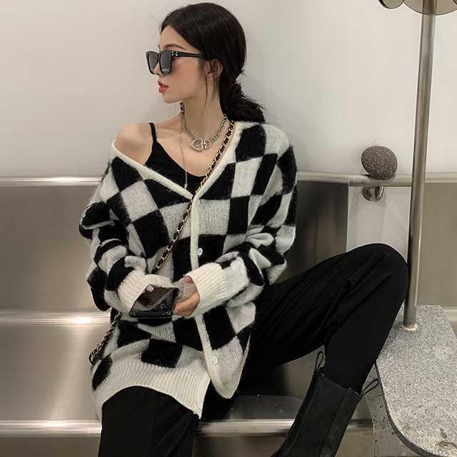 ニットカーディガン レディース 秋冬 冬 ニットカーディガン レディース コーデ ニットカーディガン レディース 秋 アウター レディース 厚手 Ot Ukk 0922 Urubei 通販 Yahoo ショッピング