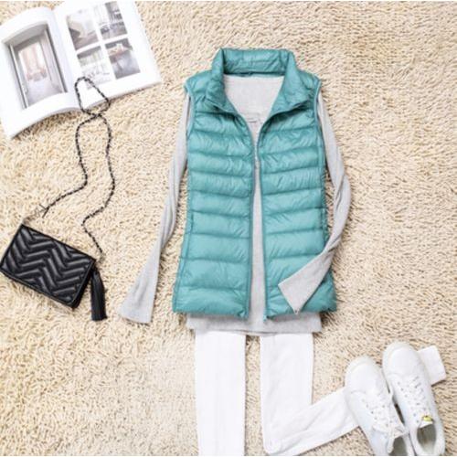 ダウンベスト レディース 薄手 おしゃれ ダウンジャケット レディース 40代 軽量 軽い かわ大 Ot Uo 0167 Urubei 通販 Yahoo ショッピング