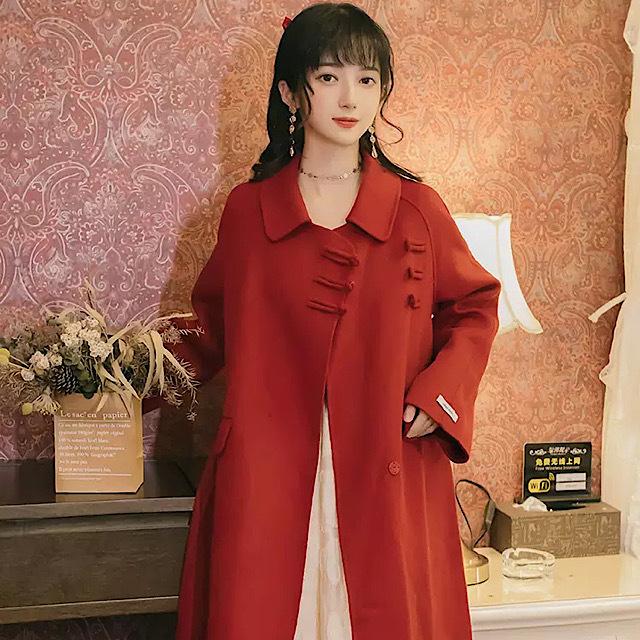 アウター レディース チェスターコート ロングコート 人気 おしゃれ 秋 冬 グリーン ブラック トレンド ロング丈 ロングチェスターコート 赤 Ot Utk 0932 Urubei 通販 Yahoo ショッピング