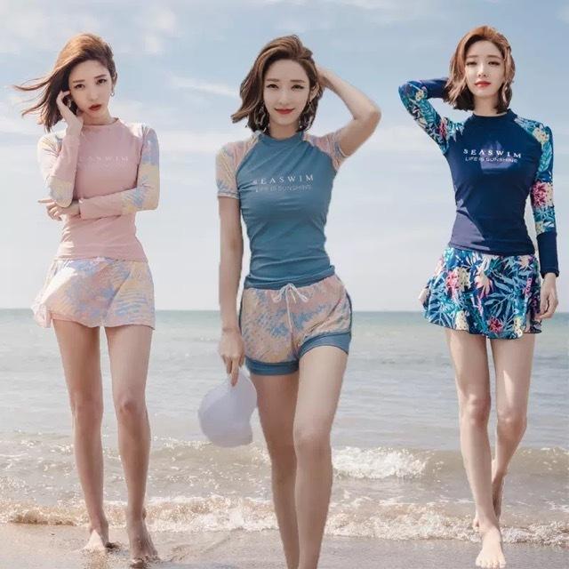 ラッシュガード水着 体型カバー 水着 レディース 上下セット ラッシュガード付きスポーティービキニ Sw Utk 1059 Urubei 通販 Yahoo ショッピング