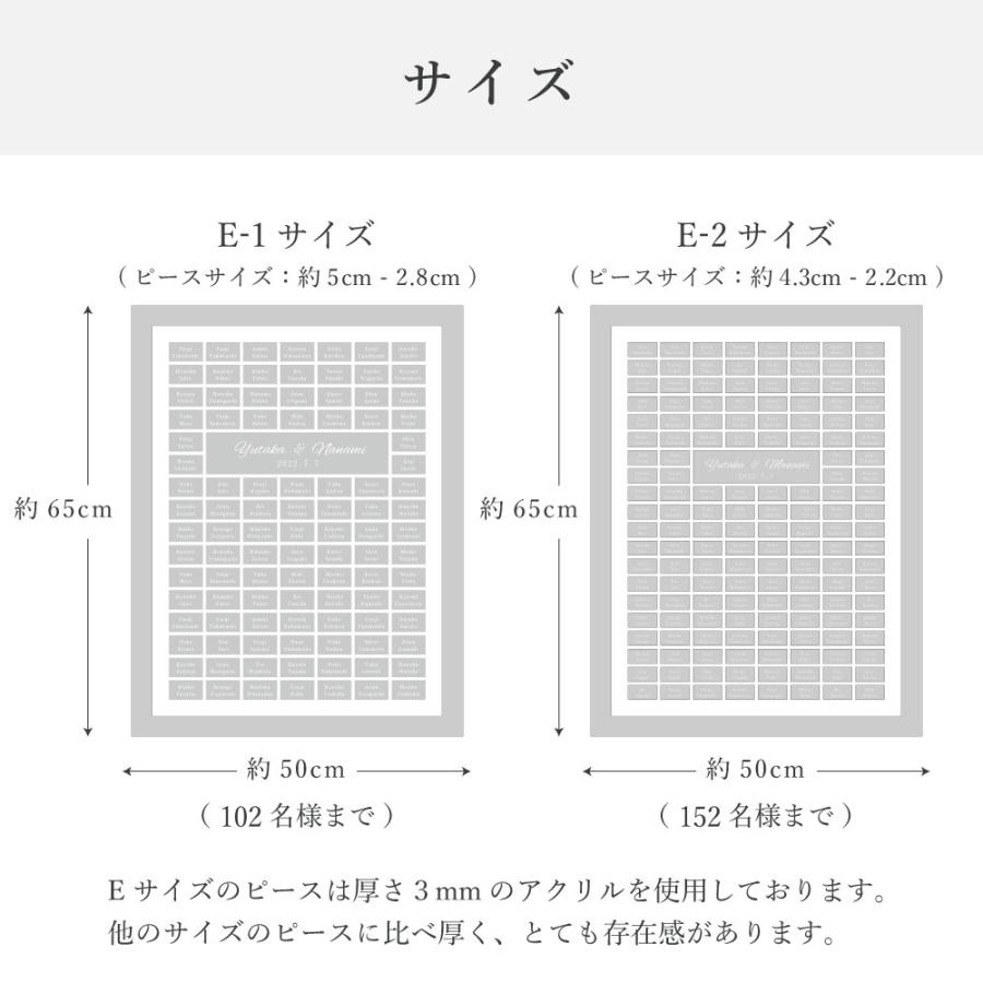 200人まで対応可！【結婚証明書 ゲスト参加型 ミラーアクリル