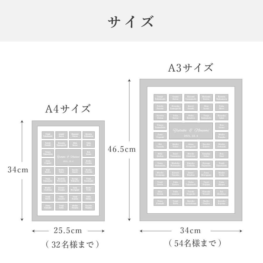 結婚証明書 ゲスト参加型 ミラーアクリル ゴールドフレーム A4,A3