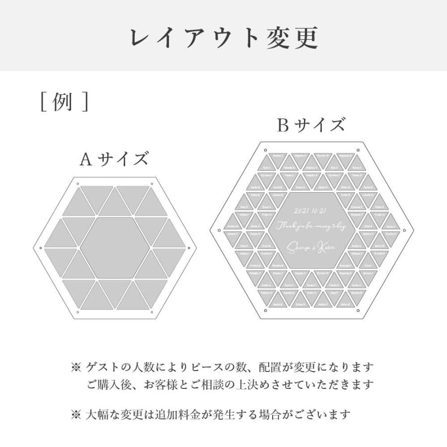 NEW【結婚証明書 ゲスト参加型 六角形 アルコールインクアート調