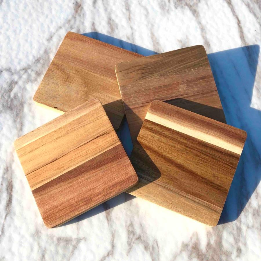 【カルテットコースター ネイティブ柄】 木製コースター 名入れ 送料無料 おしゃれ アウトドア キャンプ BBQ キッチン 家族 ファミリー インテリア雑貨 |  | 02