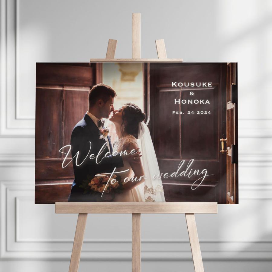 アクリル製》写真で作るウェルカムボード【写真補正無料】選べる4