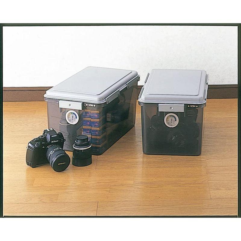 ナカバヤシ キャパティ ドライボックスS カメラ保管 20L クリアブラック DB-S1-CD