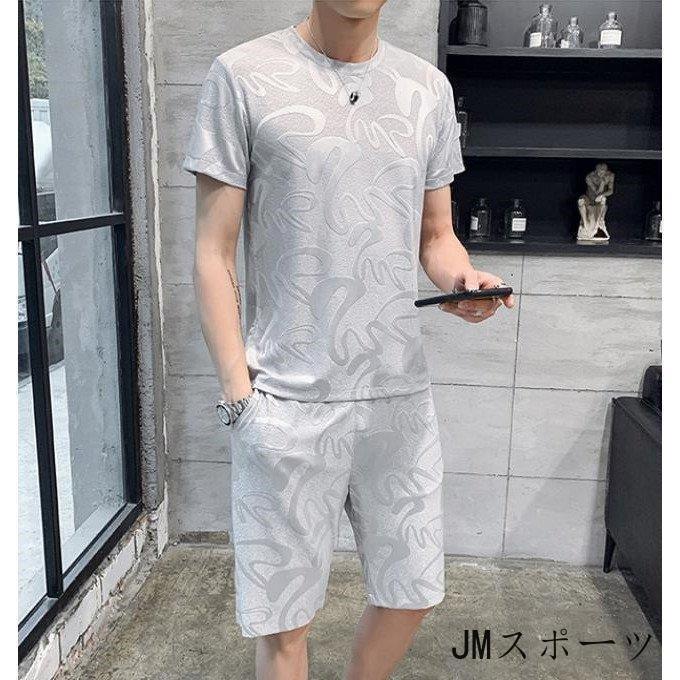 セットアップ メンズ 上下セット Tシャツ 半袖 吸汗速乾 ショートパンツ 短パン ラウンドネック トップス 夏物 夏 おしゃれ カジュアル ファッション かっこいい｜urushibara-store｜07