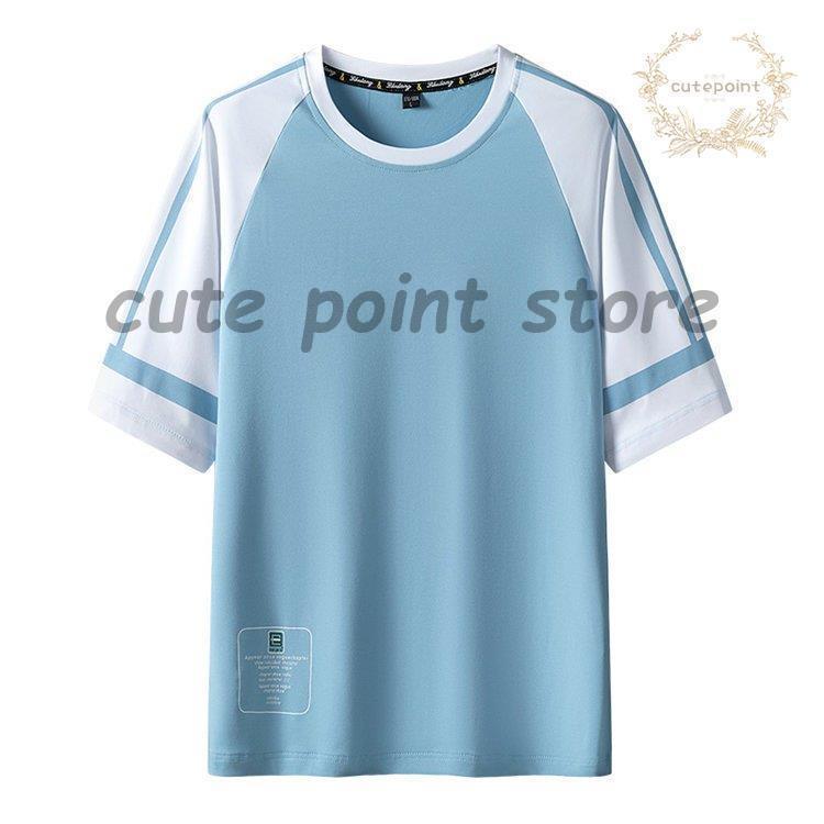 メンズTシャツ 半袖Tシャツ 夏服 切り替え カットソー カジュアルTシャツ 無地 配色 スポーツ プルオーバー 丸首 サマー お洒落｜urushibara-store｜10