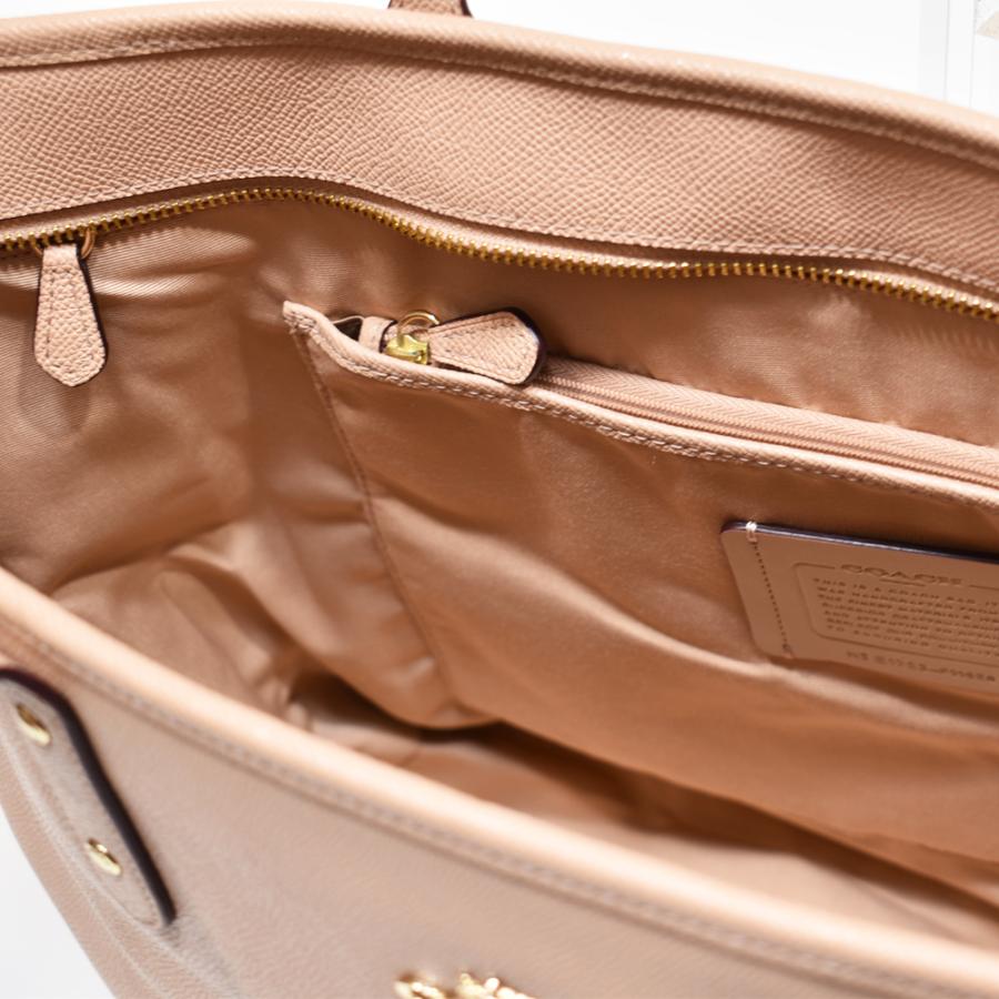 【並行輸入品】 訳あり コーチ トート バッグ COACH F11926 IMA55 ラージ クロスグレイン レザー シティー ジップ トート ヌードピンク | COACH | 05