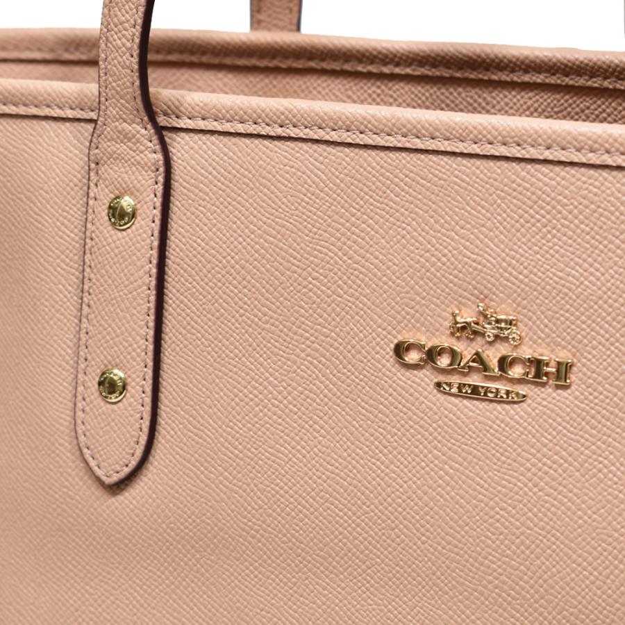 【並行輸入品】 訳あり コーチ トート バッグ COACH F11926 IMA55 ラージ クロスグレイン レザー シティー ジップ トート ヌードピンク | COACH | 06