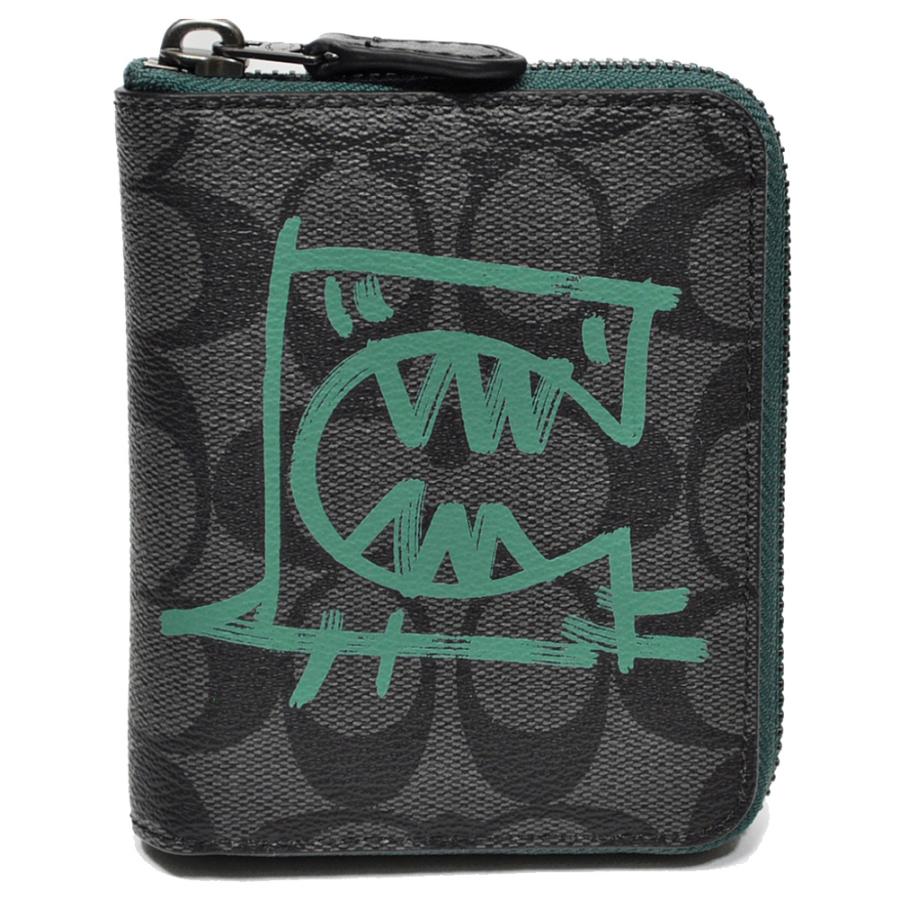 コーチ COACH ファスナー折財布 恐竜 グワン・ユー コラボ