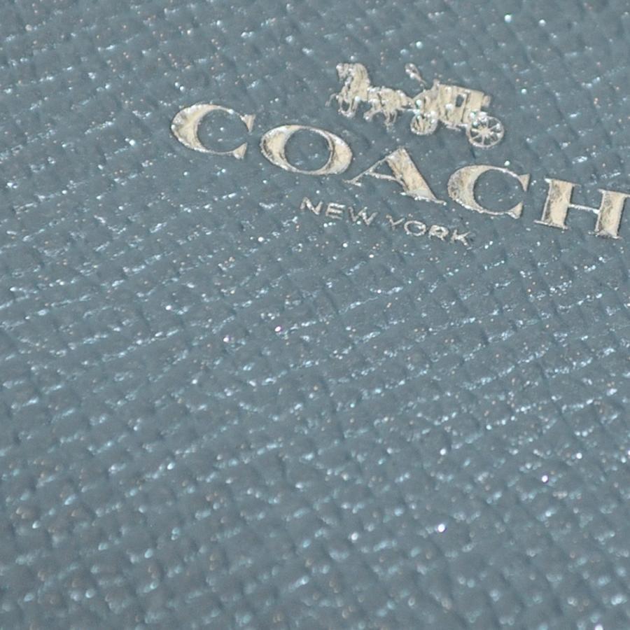 コーチ COACH 財布 小銭入れ F15153 SVN1J グリッター クロスグレイン レザー ダブルジップ コインケース ダスク｜uruzz｜03