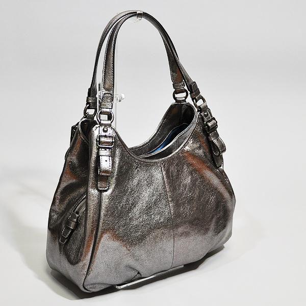 Coach メタリックグレー ハンドバッグ 並行輸入品】 コーチバッグ ショルダーバッグ COACH マディソン