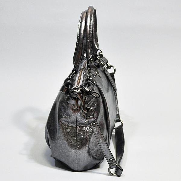 COACH コーチ ショルダーバッグ 長財布 ガンメタル ブラック シルバー
