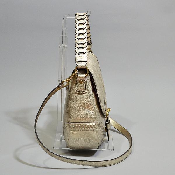 【並行輸入品】 コーチバッグ 2WAY 斜め掛け ショルダーバッグ COACH ポピー メタリック レザー ウィップ ホーボー 19008 B4/PL プラチナ | COACH | 02