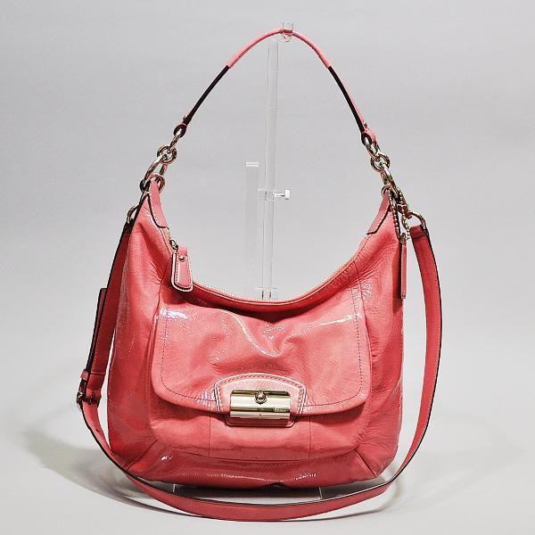 【並行輸入品】 コーチバッグ 2WAY 斜め掛け ショルダーバッグ COACH クリスティン パテント レザー ホーボー F19299 SV/RO Rose ローズ | COACH