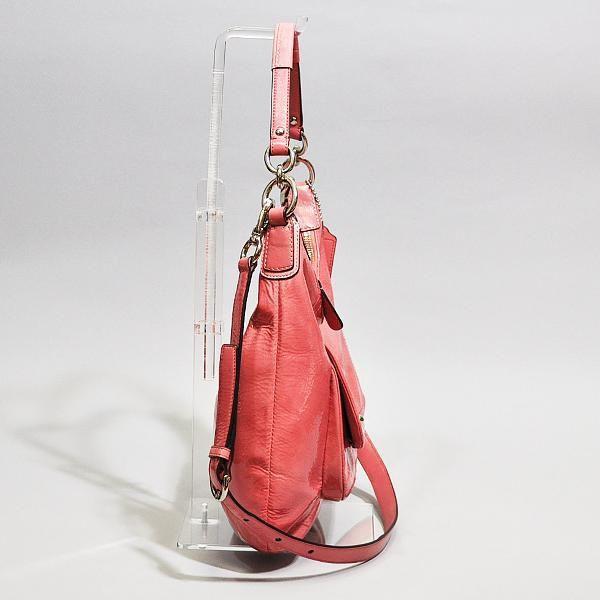 【並行輸入品】 コーチバッグ 2WAY 斜め掛け ショルダーバッグ COACH クリスティン パテント レザー ホーボー F19299 SV/RO Rose ローズ | COACH | 02