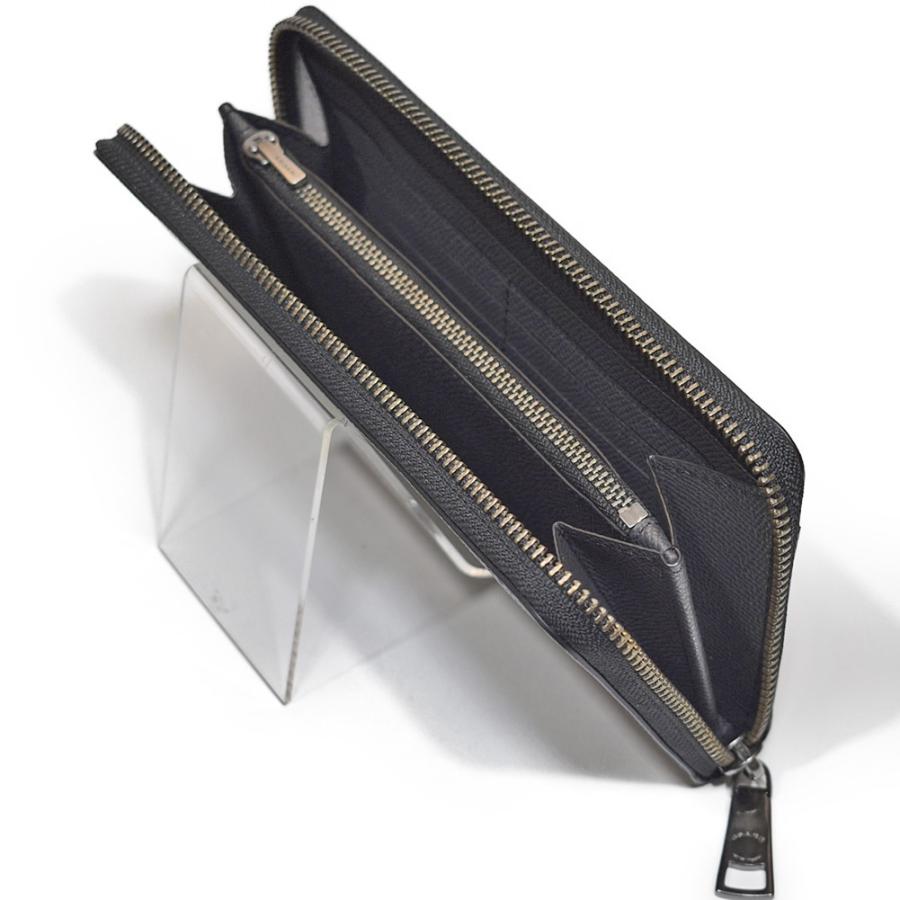 【並行輸入品】 コーチ COACH 財布 長財布 メンズ 25607 F25607 BLK クロスグレイン レザー アコーディオン ジップアラウンド ファスナー ブラック | COACH | 03