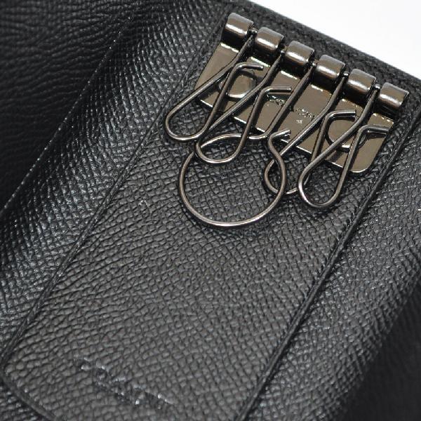 【並行輸入品】 コーチ 財布 キーケース COACH F26100 BLK 4リングス クロスグレイン レザー キーケース ブラック | COACH | 02