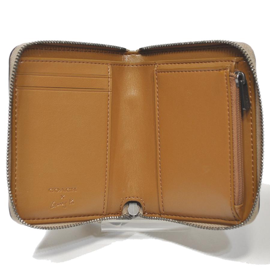 独特な店 2652 メンズ ファスナー折財布 Coach コーチ アウトレット メンズ 折財布 ファスナー 2652 コーチ Qbotv ライトカーキ ウォレット アラウンド ジップ ミディアム シグネチャー Pvc コラボ グワン ユー Yu Guang 財布