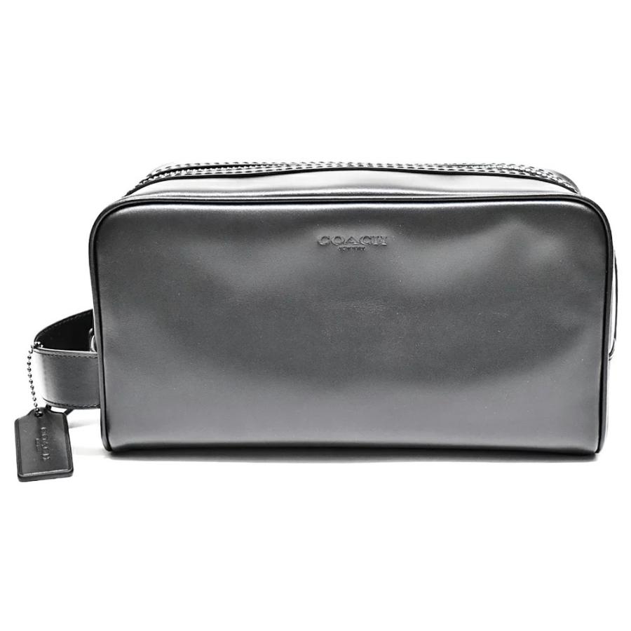 【並行輸入品】 コーチ セカンドバッグ メンズ ポーチ レザー バッグ アウトレット COACH 2836 QB/BK ラージ ブラック | COACH