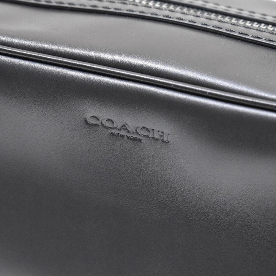 【並行輸入品】 コーチ セカンドバッグ メンズ ポーチ レザー バッグ アウトレット COACH 2836 QB/BK ラージ ブラック | COACH | 10