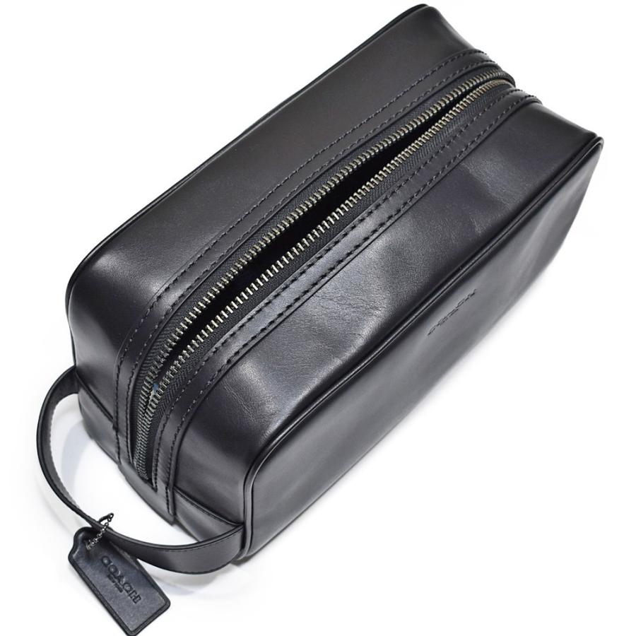 【並行輸入品】 コーチ セカンドバッグ メンズ ポーチ レザー バッグ アウトレット COACH 2836 QB/BK ラージ ブラック | COACH | 07