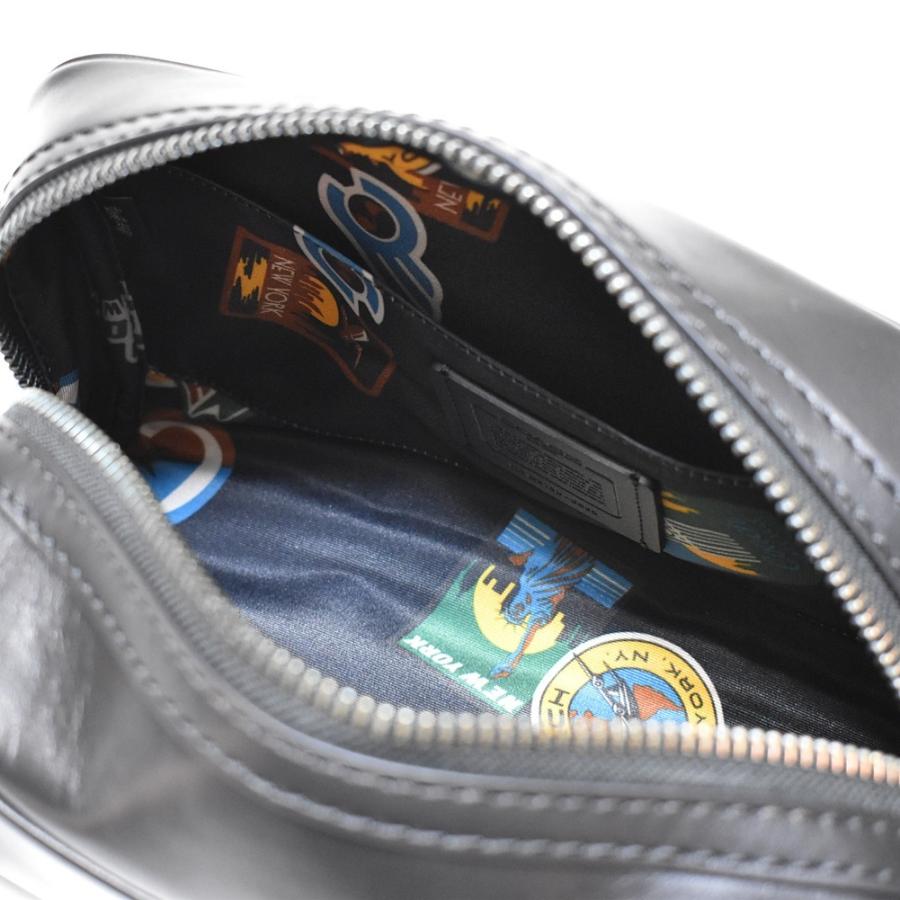 【並行輸入品】 コーチ セカンドバッグ メンズ ポーチ レザー バッグ アウトレット COACH 2836 QB/BK ラージ ブラック | COACH | 09