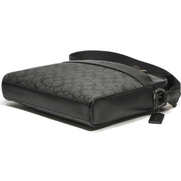 【並行輸入品】 訳あり コーチ COACH 斜め掛け ショルダー メンズ F28456 QBMI5 PVC シグネチャー カメラ バッグ チャコール/ブラック | COACH | 02