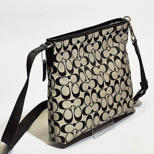 コーチ 斜め掛け ショルダー バッグ COACH F28502 SBWBK シグネチャー 