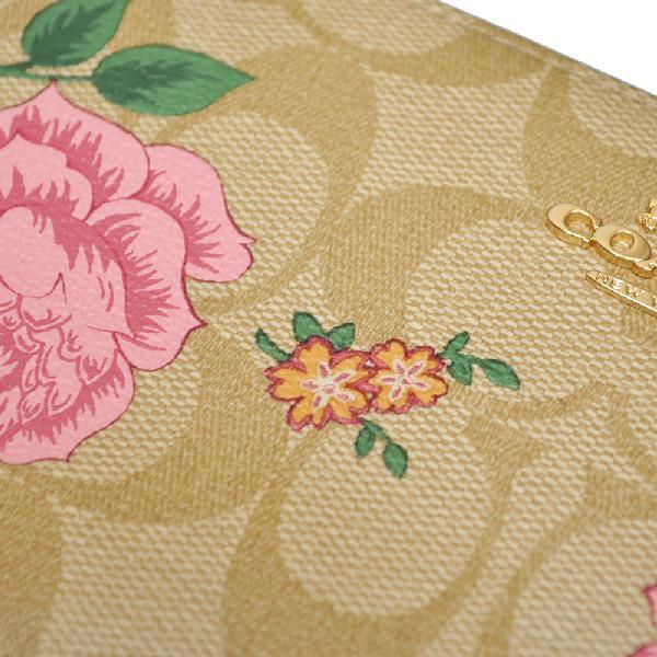 【極美品】COACH コーチ 折り財布 ネオングリーン ヴィンテージローズ 花柄 COACH（コーチ） COACH C2889 二つ折り財布 アウトレット レディース