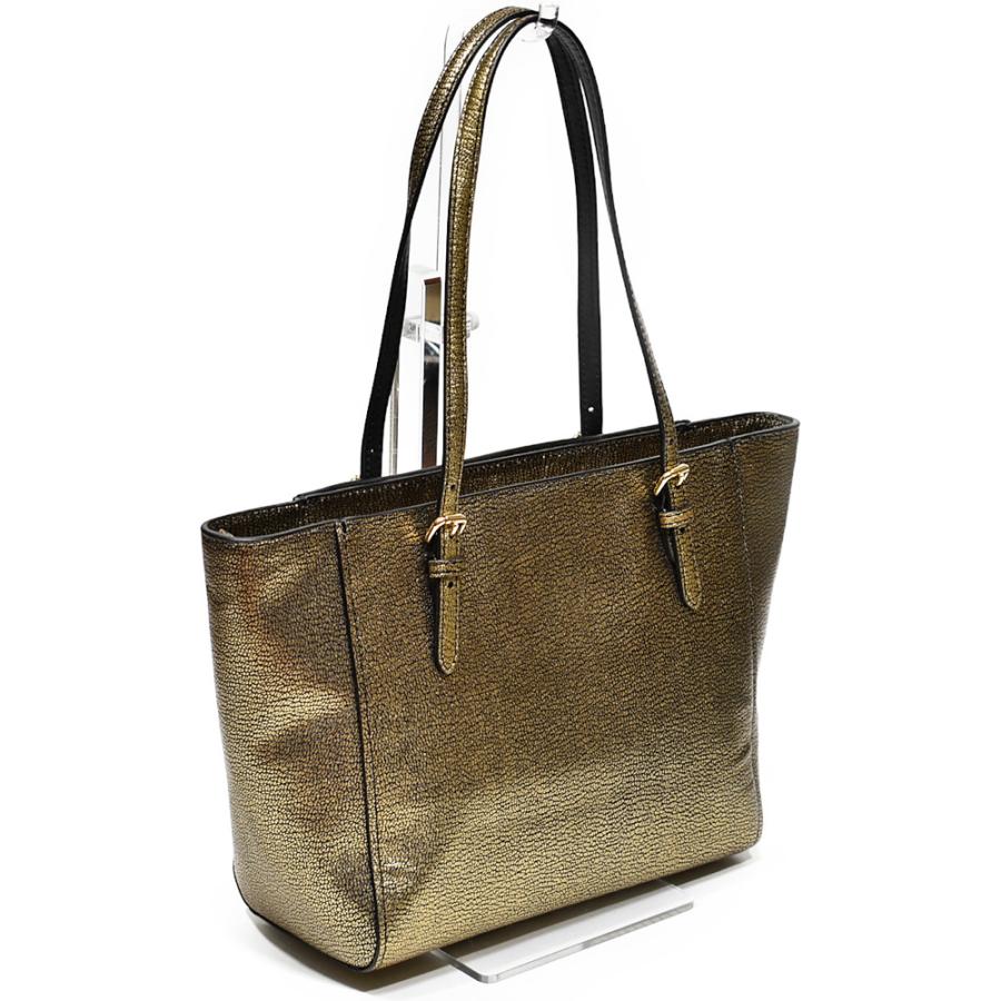 【並行輸入品】 訳あり コーチ トート バッグ COACH F36459 LIGLD メタリック レザー ターンロック スモール トート ゴールド | COACH | 03