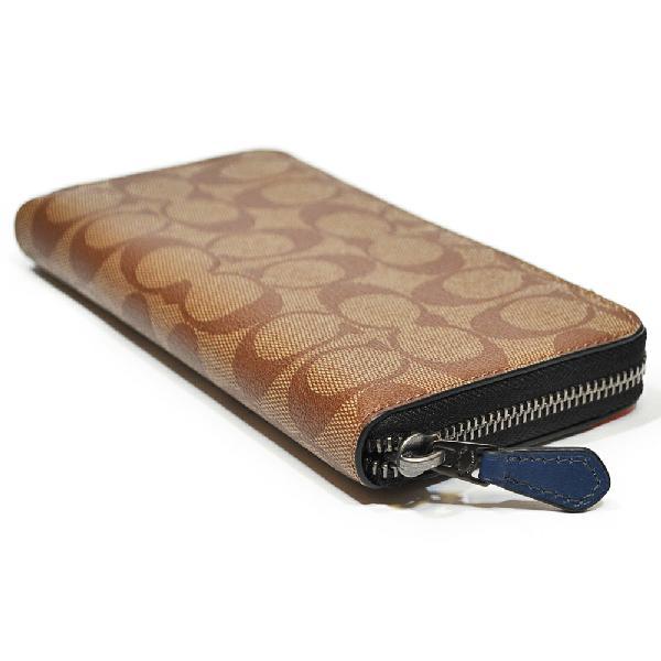 COACH コーチ 財布 長財布 メンズ F 372 QBQ9J カラーブロック 