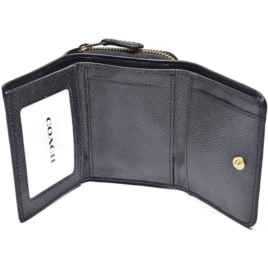 【新品】COACH コーチ 三つ折り財布 F37968 黒 COACH（コーチ） 【並行輸入品】 財布 折財布 F37968 IMBLK レザー 3