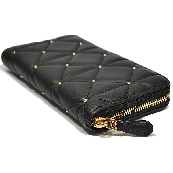  長財布 ブラック キルティング COACH（コーチ） 【並行輸入品】 財布 長財布 F39099 IMBLK スタッズ