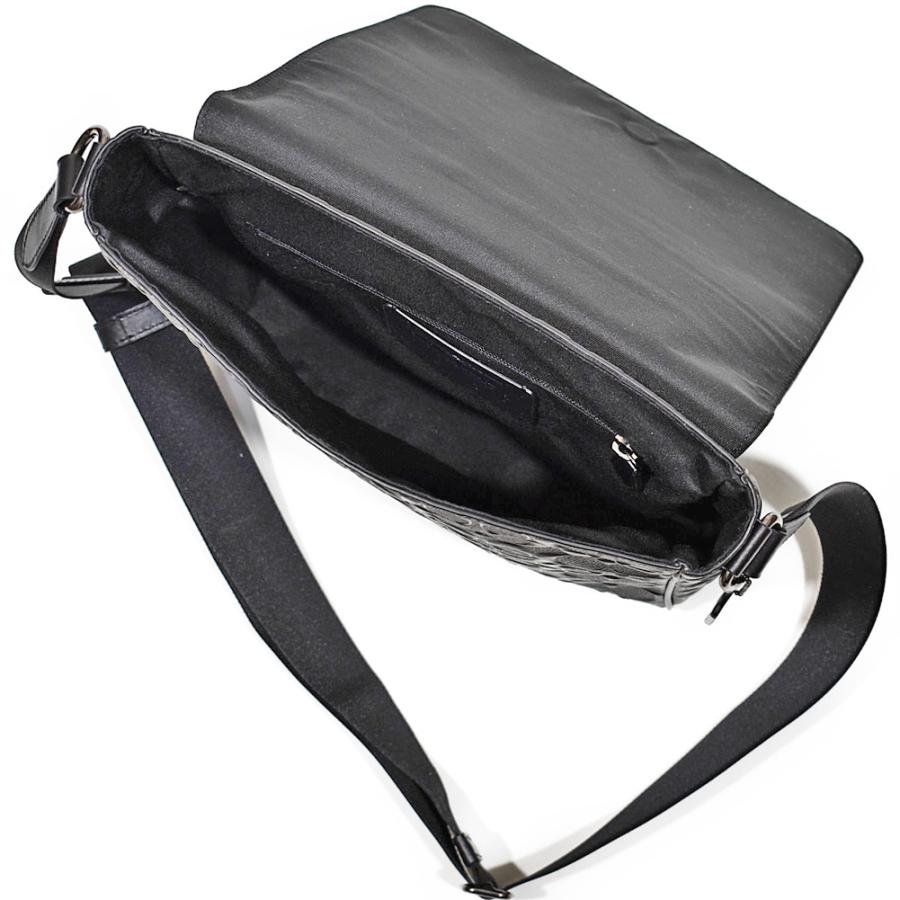 【並行輸入品】 コーチ COACH 斜め掛け ショルダー バッグ メンズ 4006 QB/BK シグネチャー レザー マップ バッグ ブラック | COACH | 04