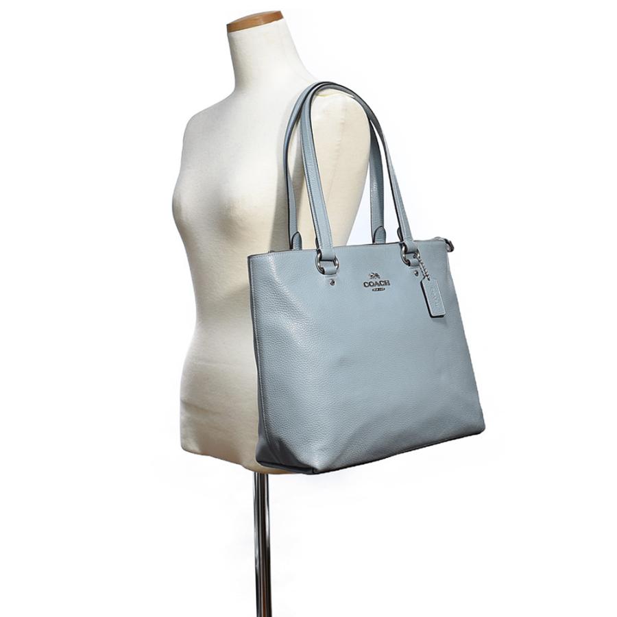 【並行輸入品】 コーチ トート バッグ COACH F48637 SV/CF ペブルド レザー ベイ トート コーンフラワー | COACH | 01