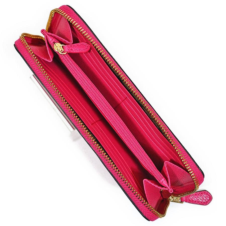 【並行輸入品】 訳あり コーチ COACH 財布 長財布 F54007 IMBAJ クロスグレイン レザー アコーディオン ジップアラウンド ピンクルビー | COACH | 03